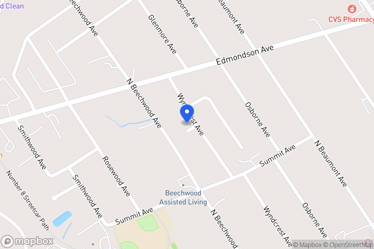 Map of 114 Wyndcrest Ave, Catonsville