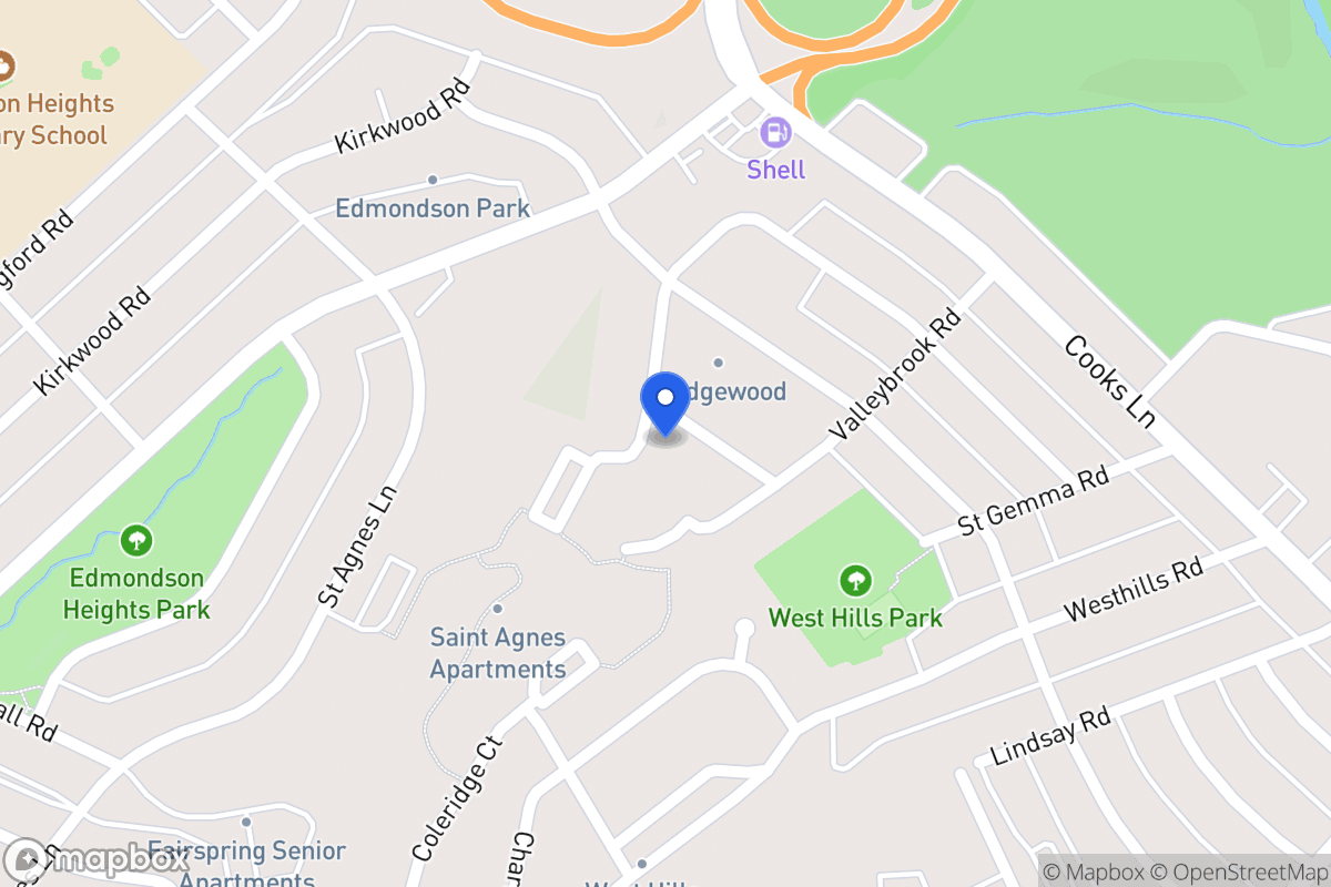 Map of 1106 Sedgewood Rd, Baltimore