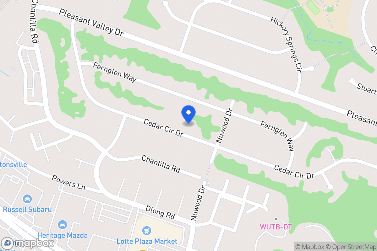 Map of 2104 Cedar Circle Dr, Catonsville