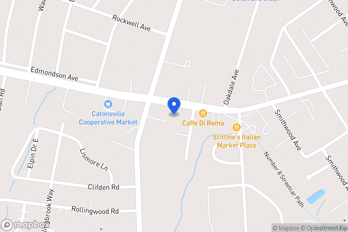Map of 1803 Edmondson Ave, Catonsville