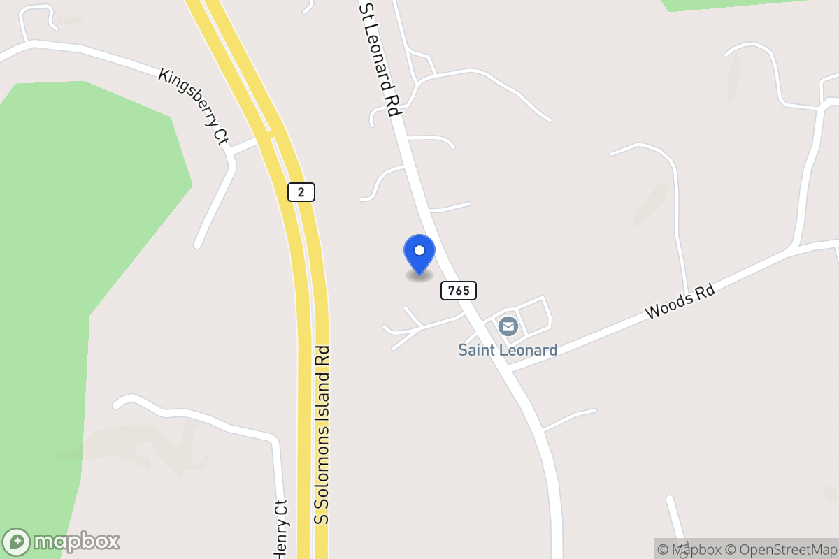 Map of 4125 Saint Leonard Rd, Saint Leonard