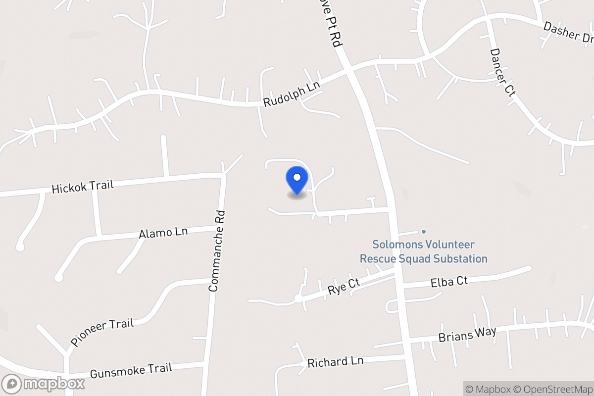 Map of 1965 Hummingbird Dr, Lusby