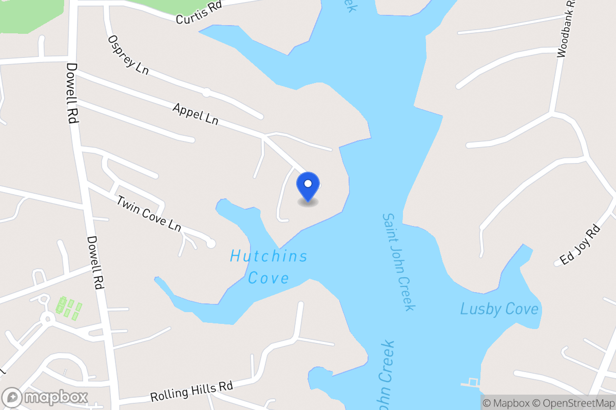 Map of 995 Appel Ln, Dowell