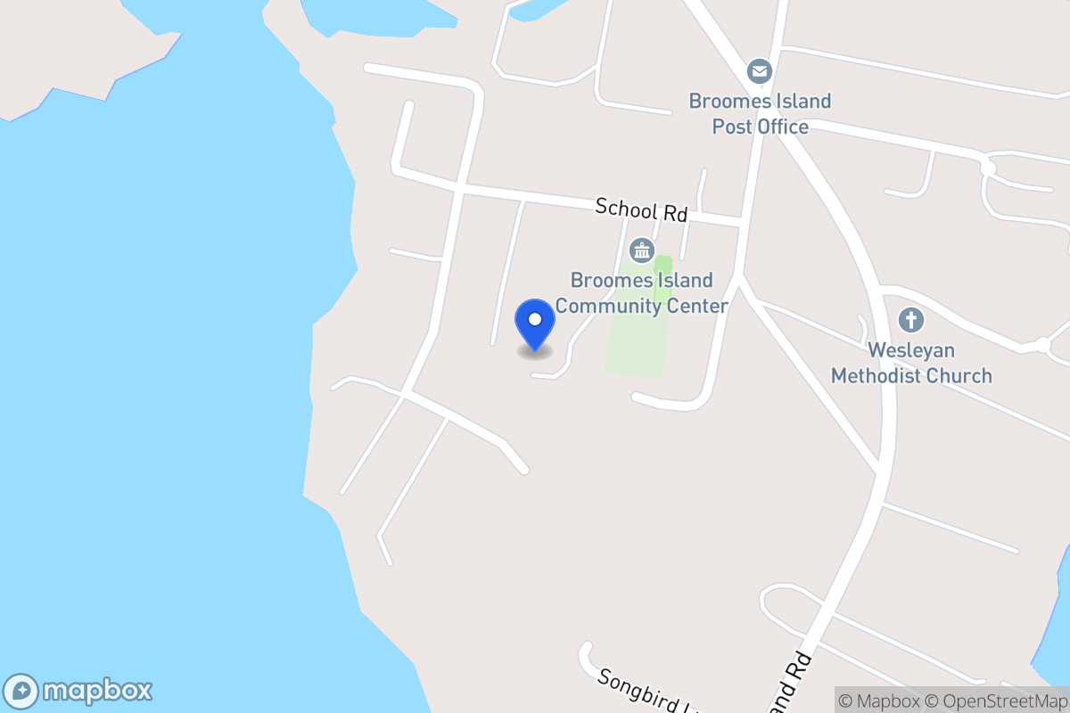 Map of 4092 School Rd, Broomes Island