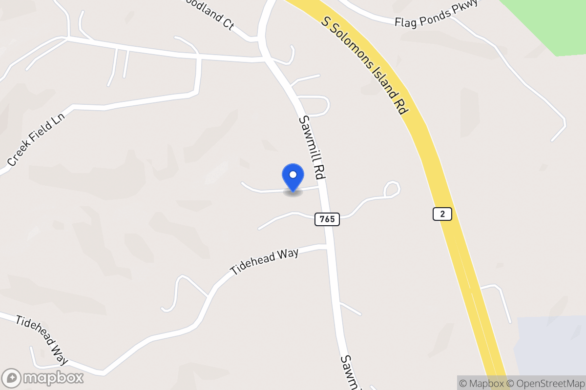 Map of 7095 Saw Mill Rd, Lusby