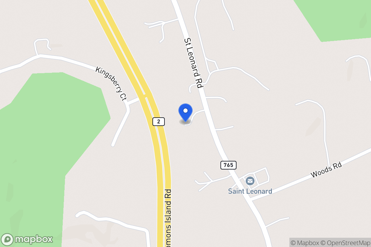Map of 4025 Saint Leonard Rd, Saint Leonard