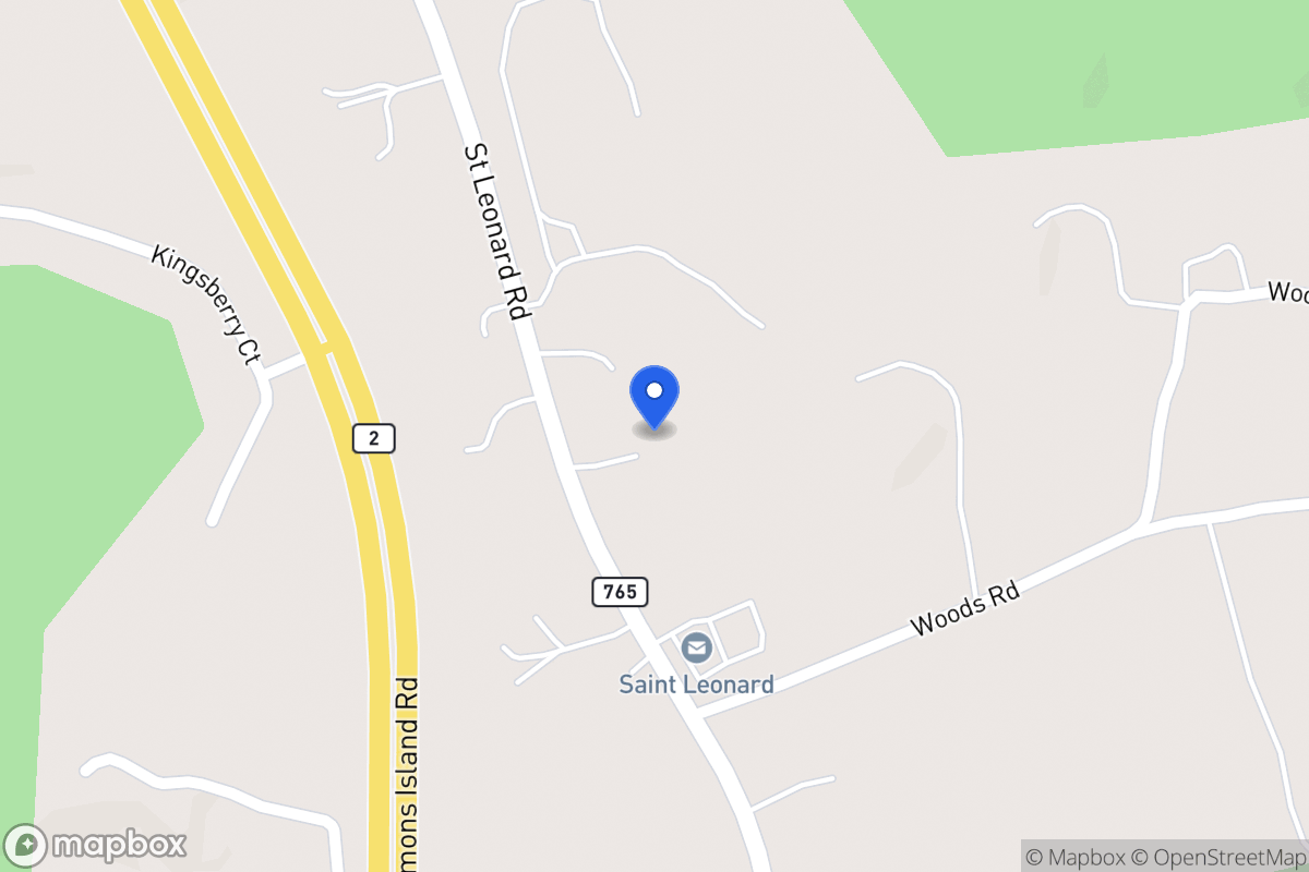 Map of 4030 Saint Leonard Rd, Saint Leonard