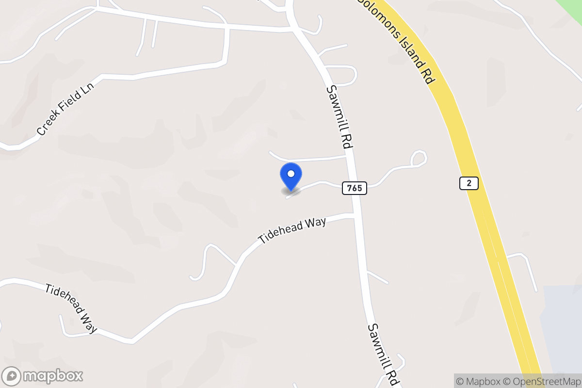Map of 7135 Saw Mill Rd, Lusby