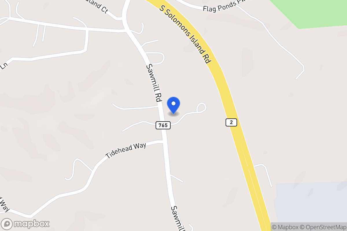 Map of 7038 Saw Mill Rd, Lusby