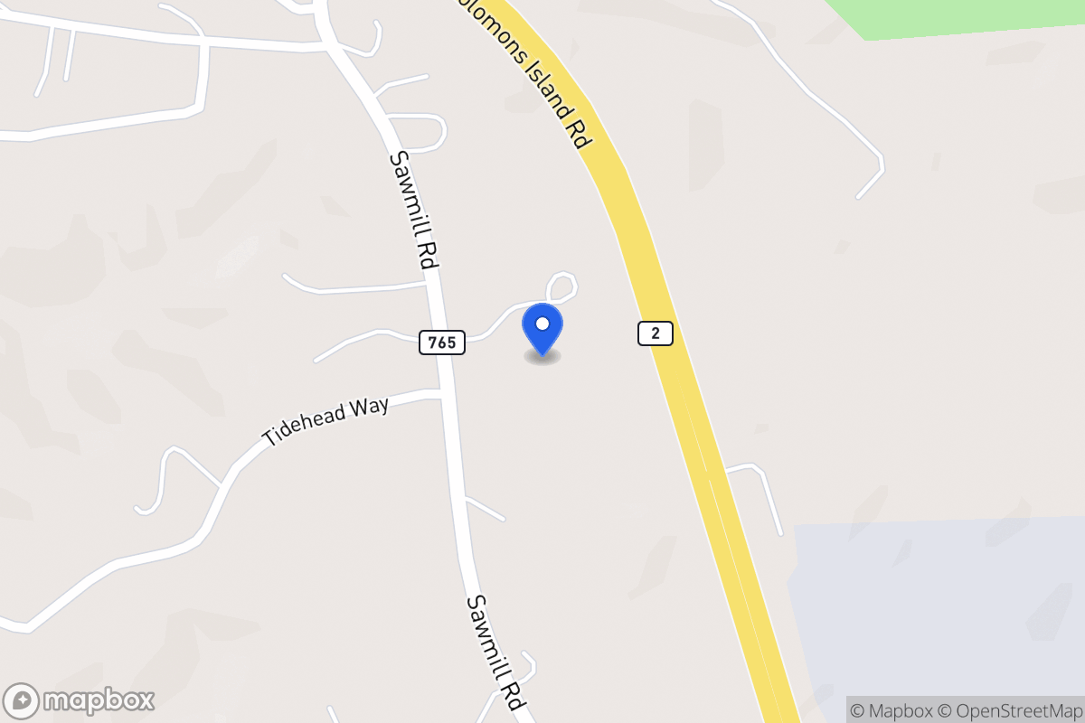 Map of 7148 Saw Mill Rd, Lusby