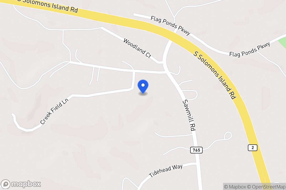 Map of 64 Creek Field Ln, Lusby