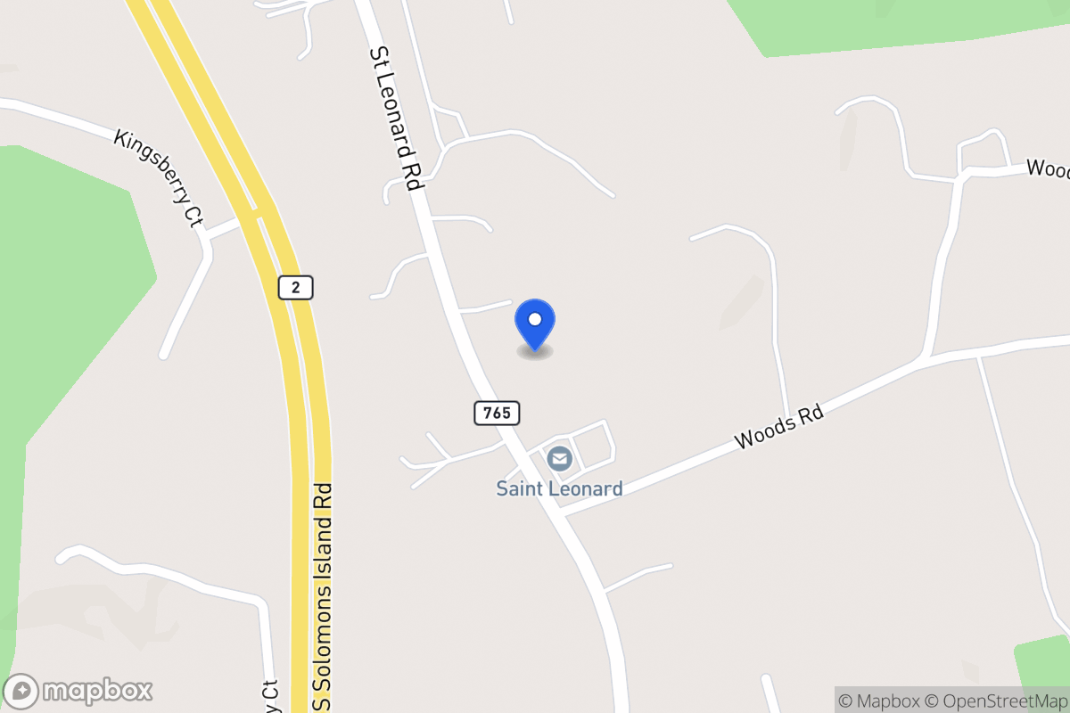 Map of 4126 Saint Leonard Rd, Saint Leonard