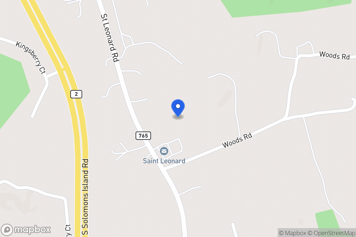 Map of 4136 Saint Leonard Rd, Saint Leonard