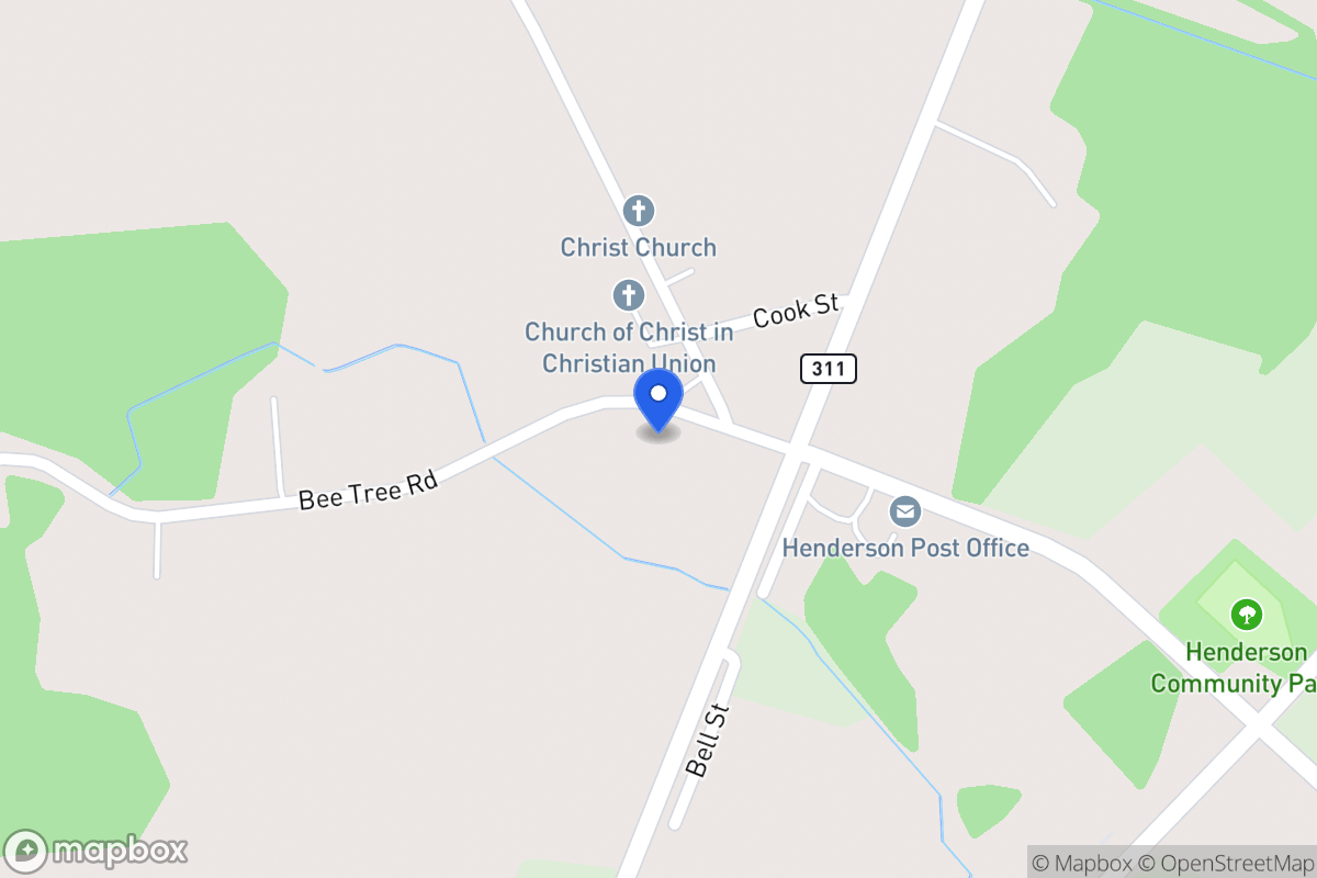 Map of 117 Bee Tree Rd, Henderson