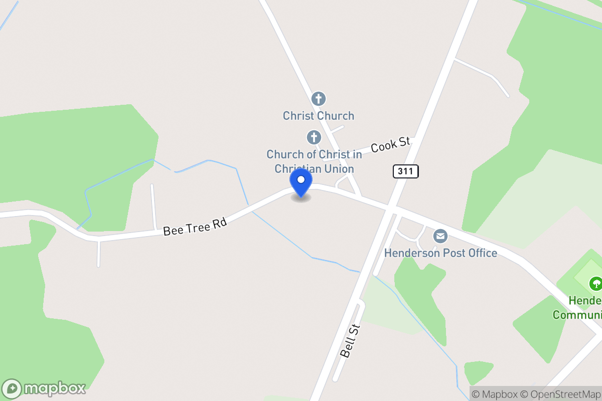 Map of 111 Bee Tree Rd, Henderson