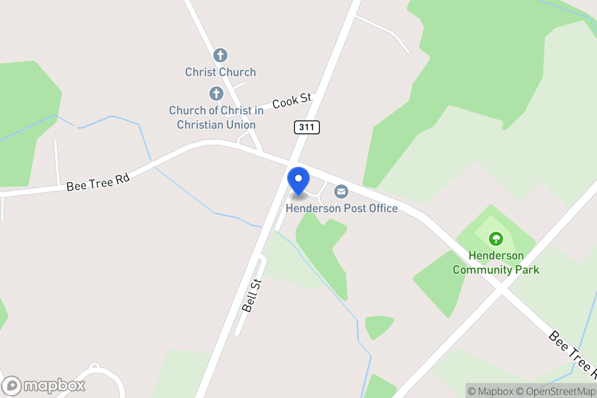 Map of 305 Mill St, Henderson
