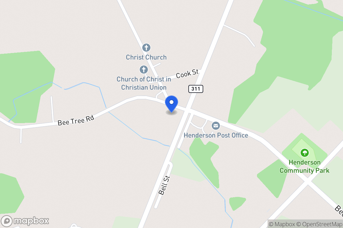 Map of 207 Bee Tree Rd, Henderson
