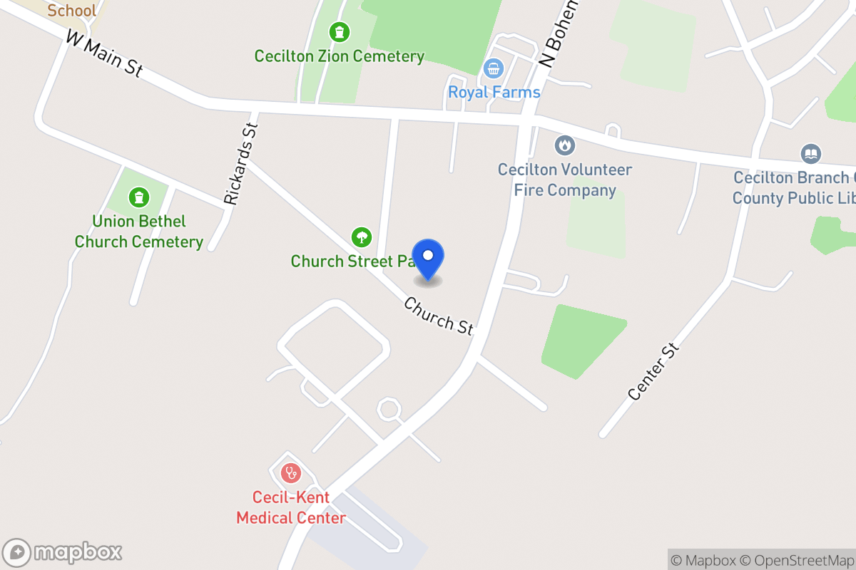 Map of 121 Church St, Earleville