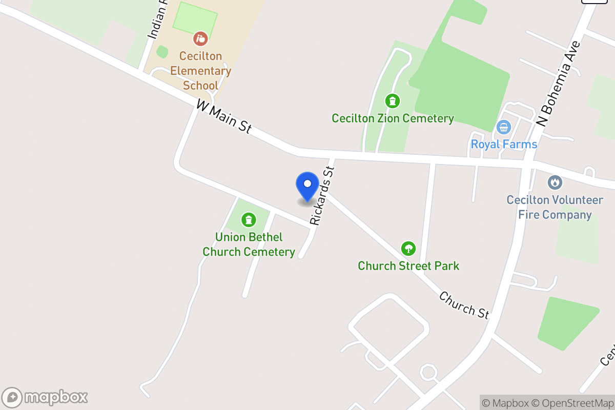 Map of 125 Rickards St, Earleville