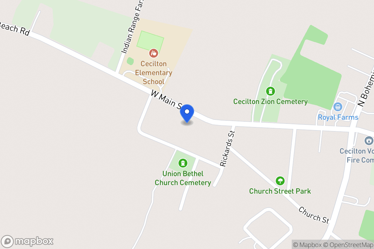 Map of 226 W Main St, Earleville