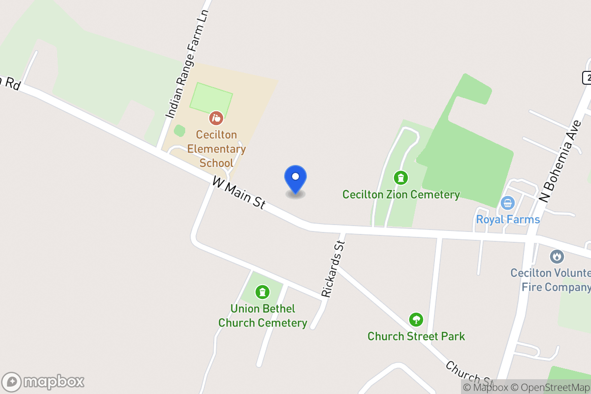 Map of 221 W Main St, Earleville