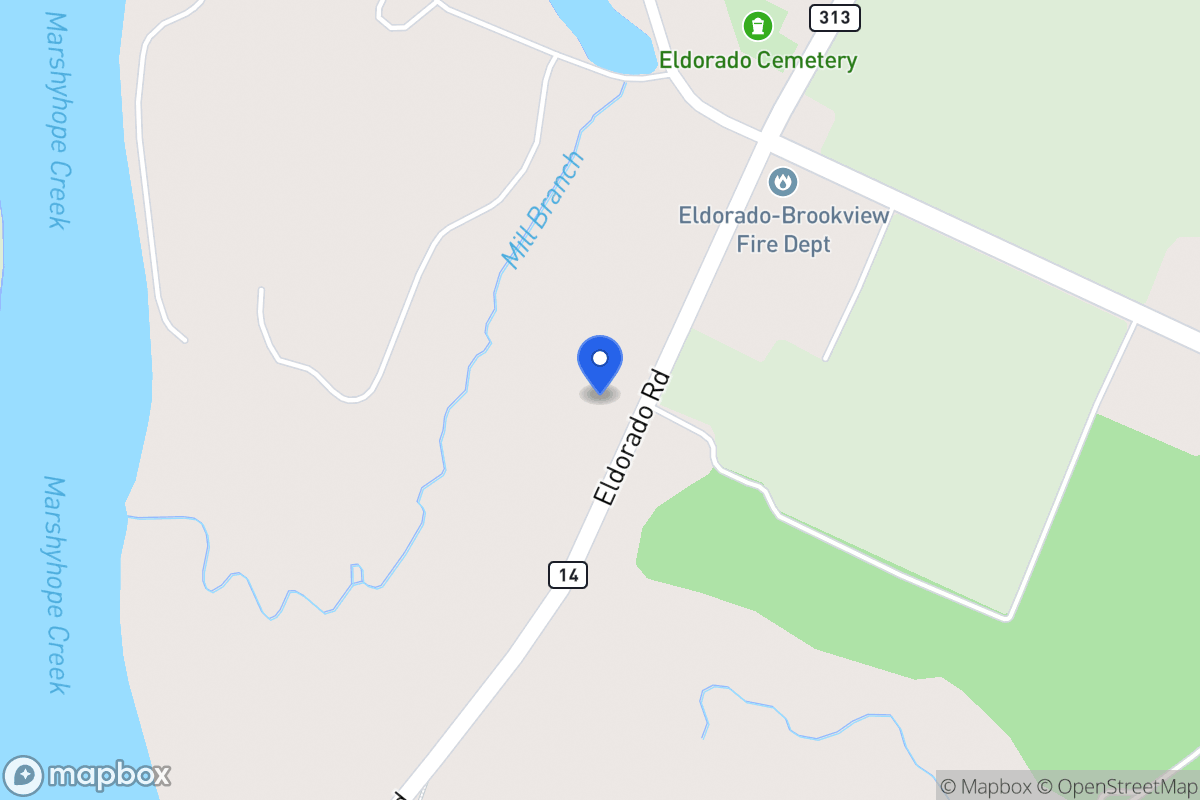 Map of 5737 Rhodesdale Eldorado Rd, Rhodesdale