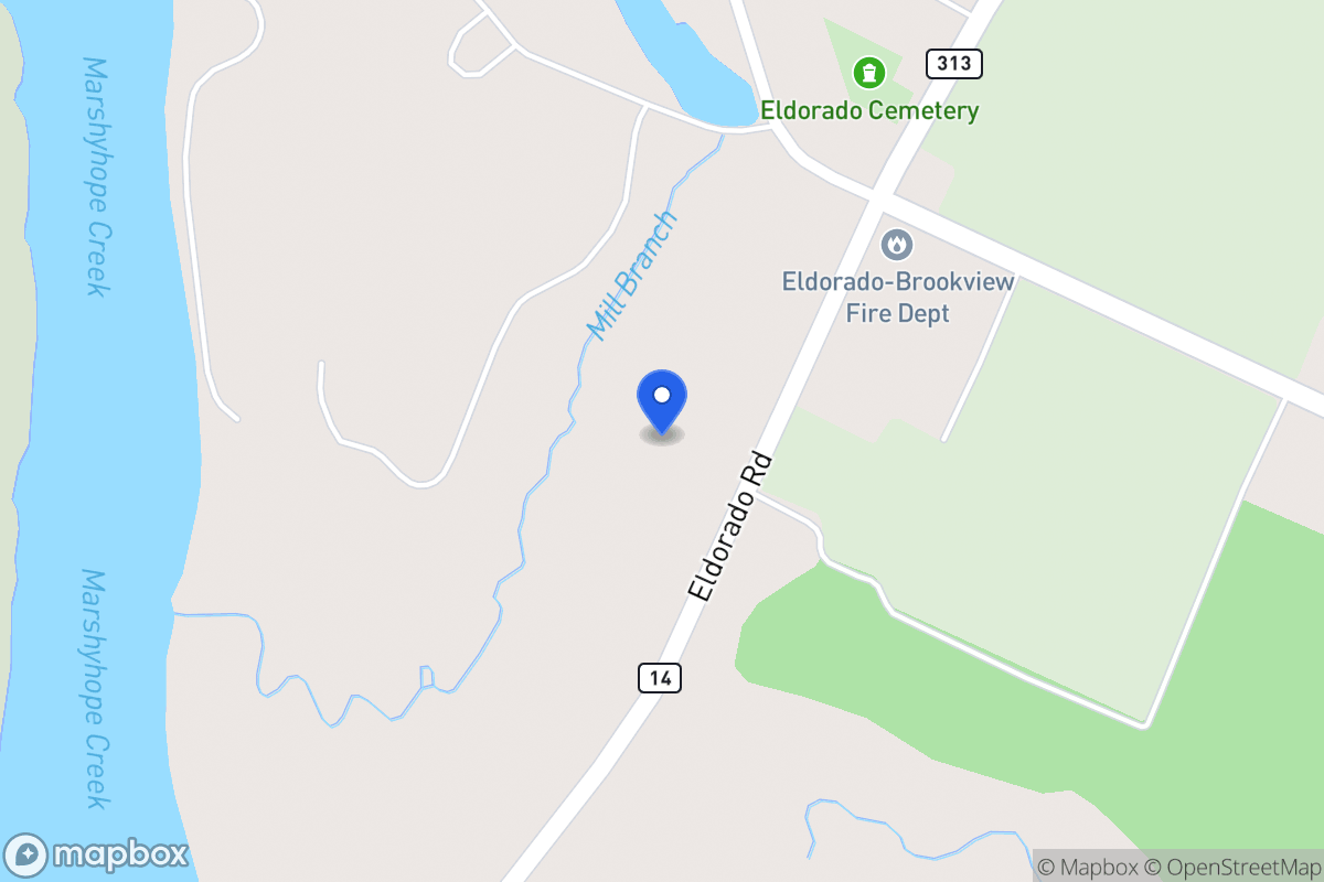 Map of 5739 Rhodesdale Eldorado Rd, Rhodesdale