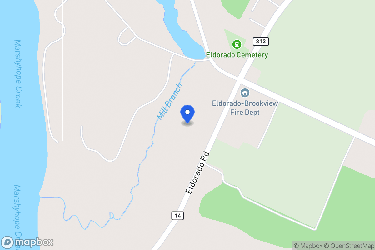 Map of 5745 Rhodesdale Eldorado Rd, Rhodesdale