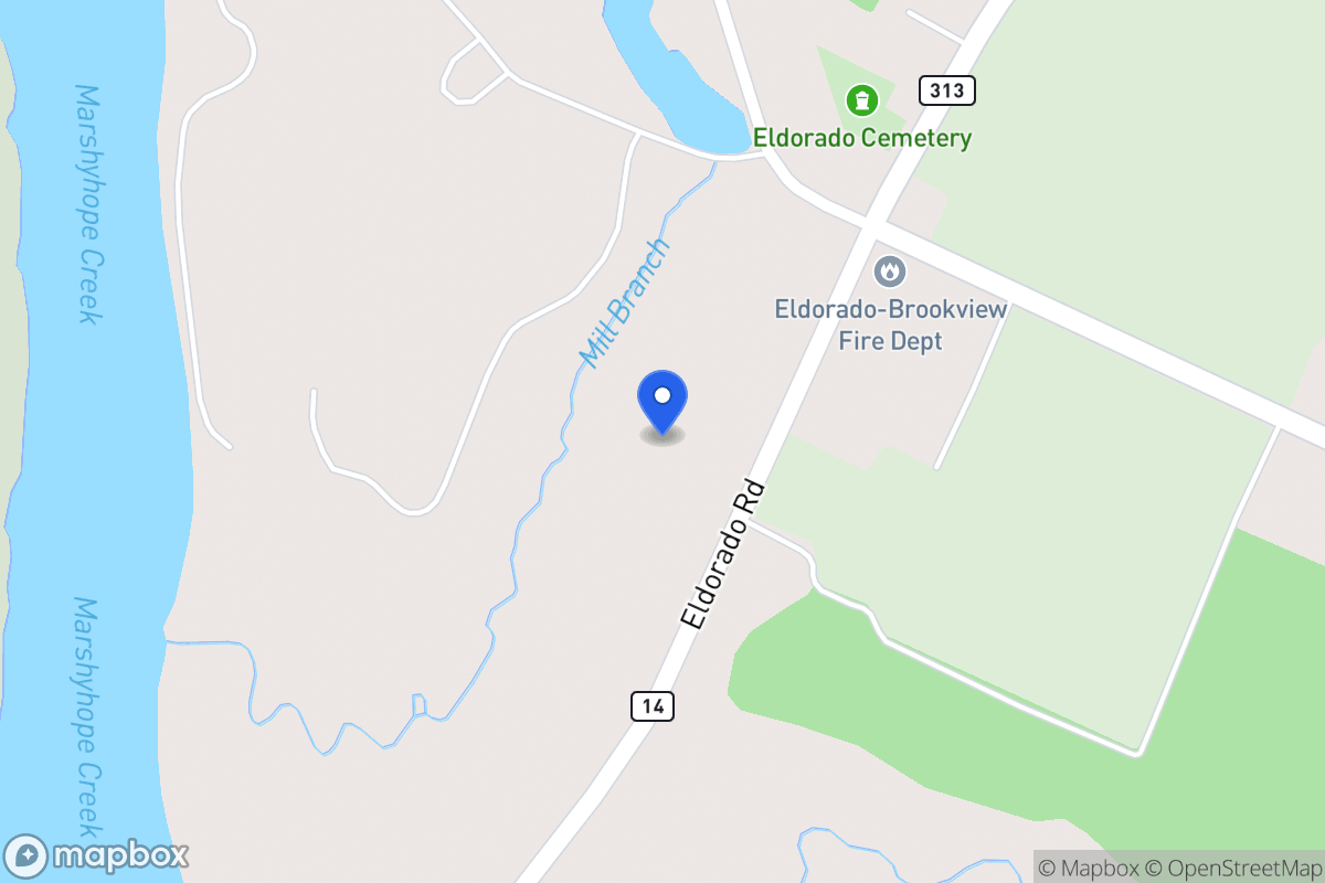 Map of 5741 Rhodesdale Eldorado Rd, Rhodesdale