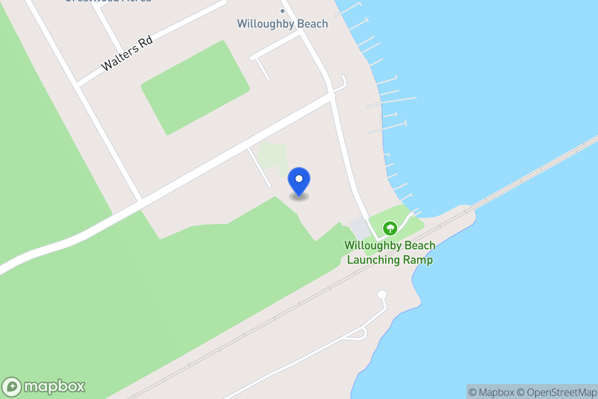 Map of 3901 Willoughby Beach Rd, Edgewood