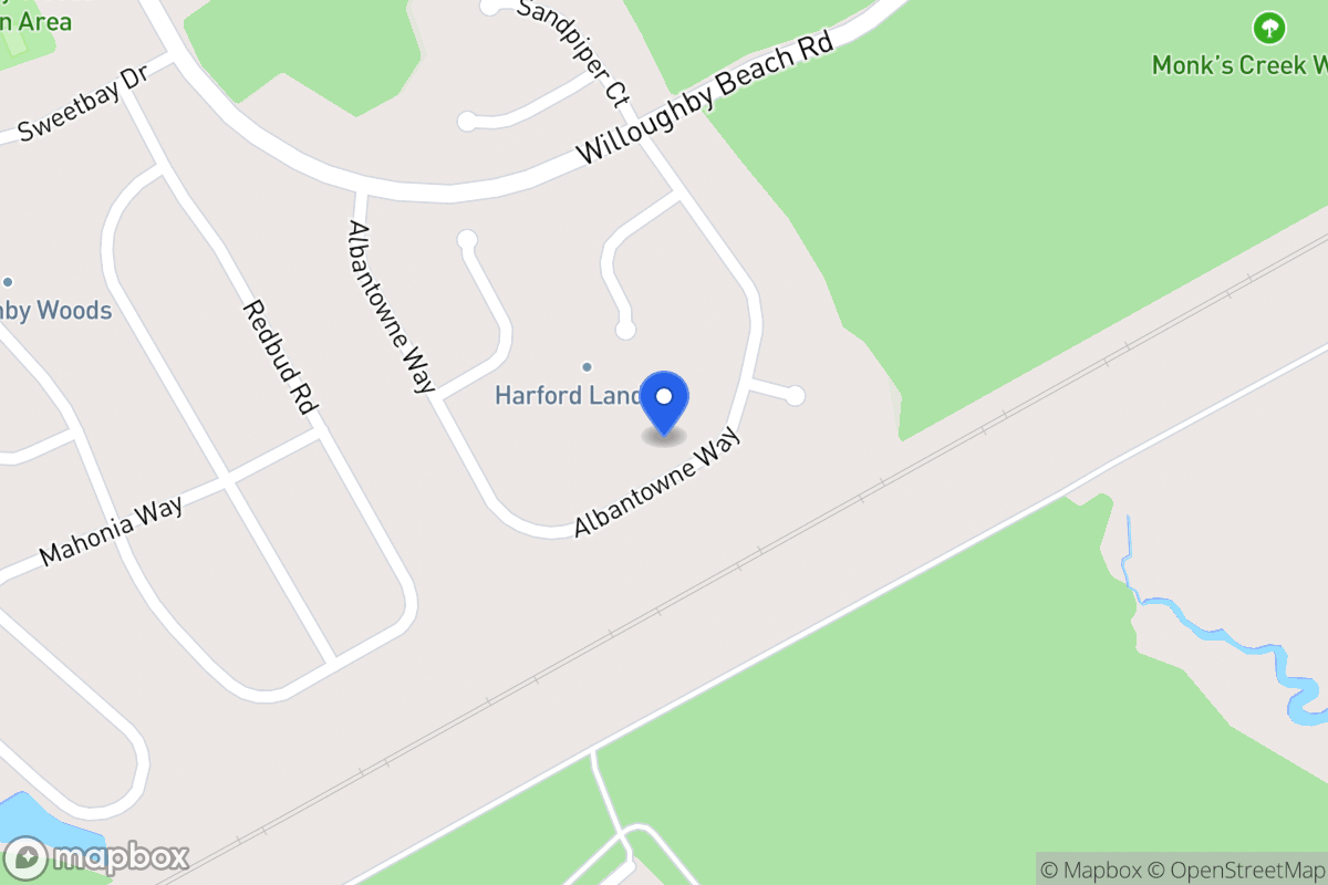Map of 3458 Albantowne Way, Edgewood
