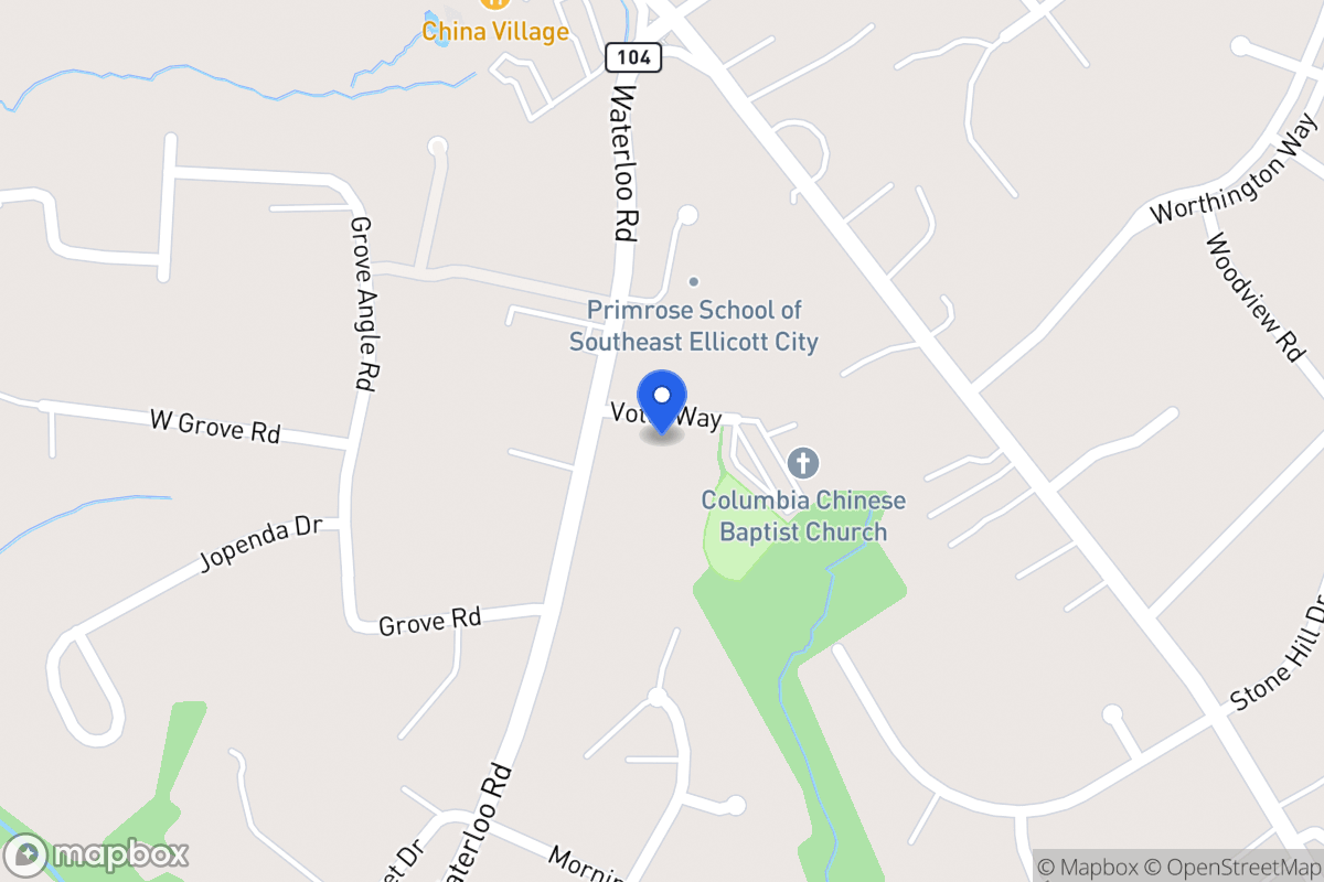 Map of 5007 Waterloo Rd, Ellicott City