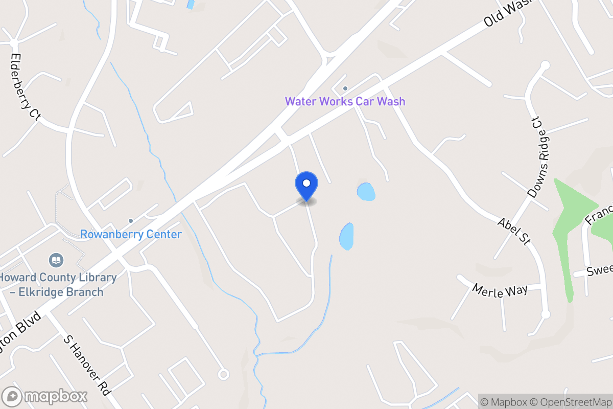 Map of 6387 Old Washington Rd, Elkridge
