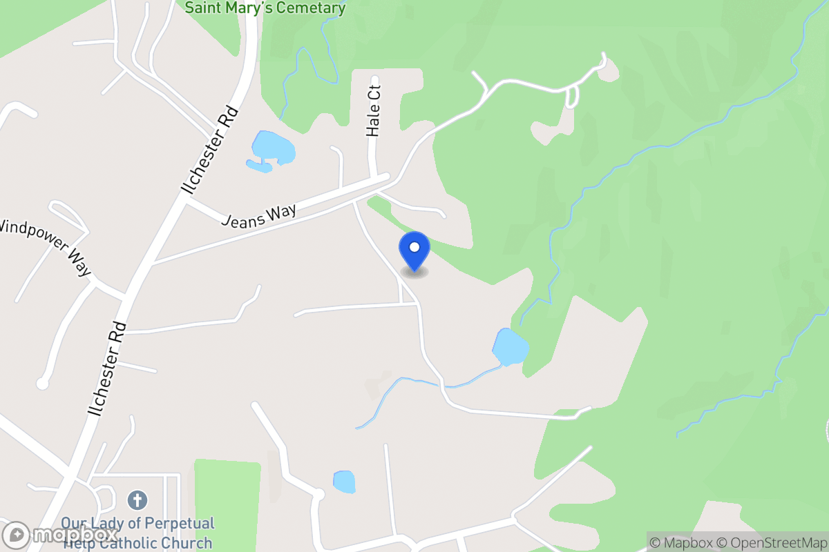 Map of 4739 Ilchester Rd, Ellicott City