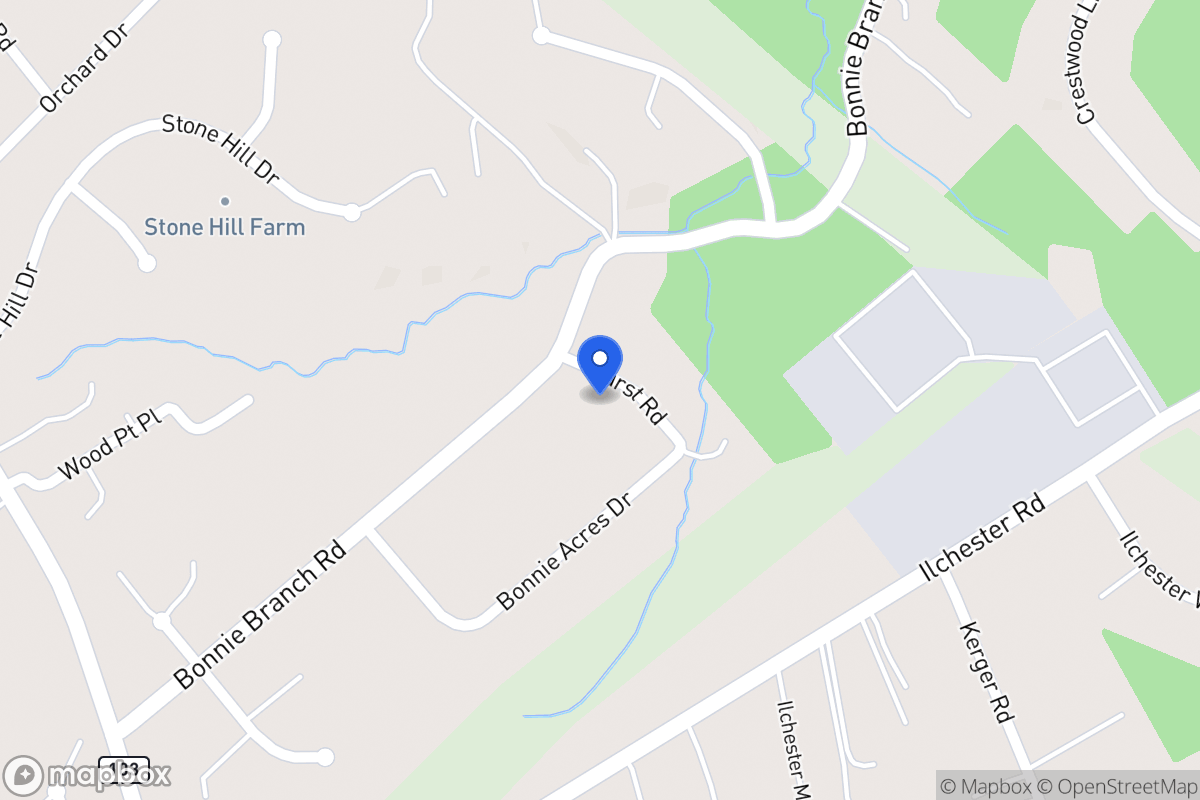 Map of 5104 Hurst Rd, Ellicott City