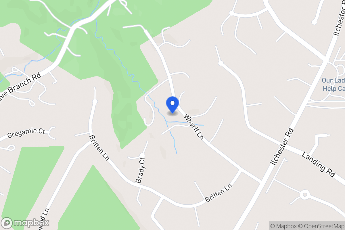 Map of 4886 Wharff Ln, Ellicott City