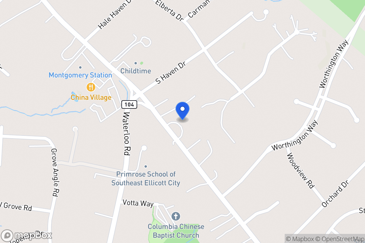 Map of 4919 Montgomery Rd, Ellicott City