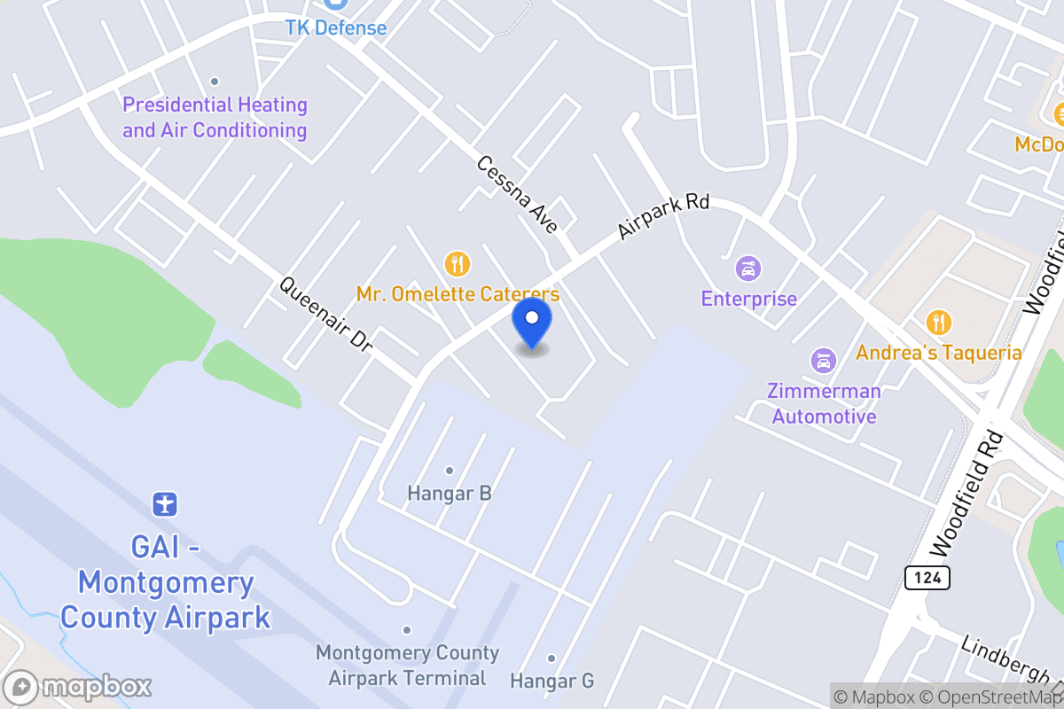 Map of 7830 Airpark Rd, Gaithersburg