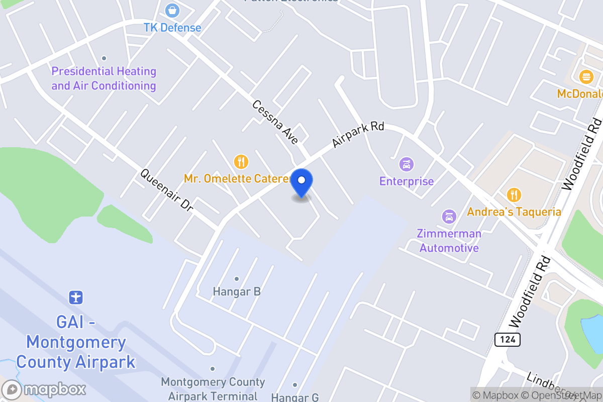 Map of 7826 Airpark Rd, Gaithersburg