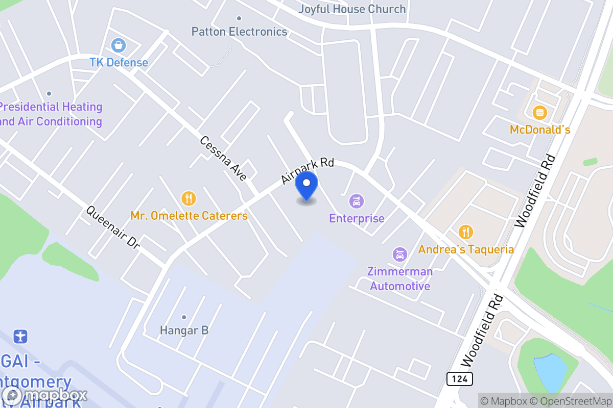 Map of 7750 Airpark Rd, Gaithersburg