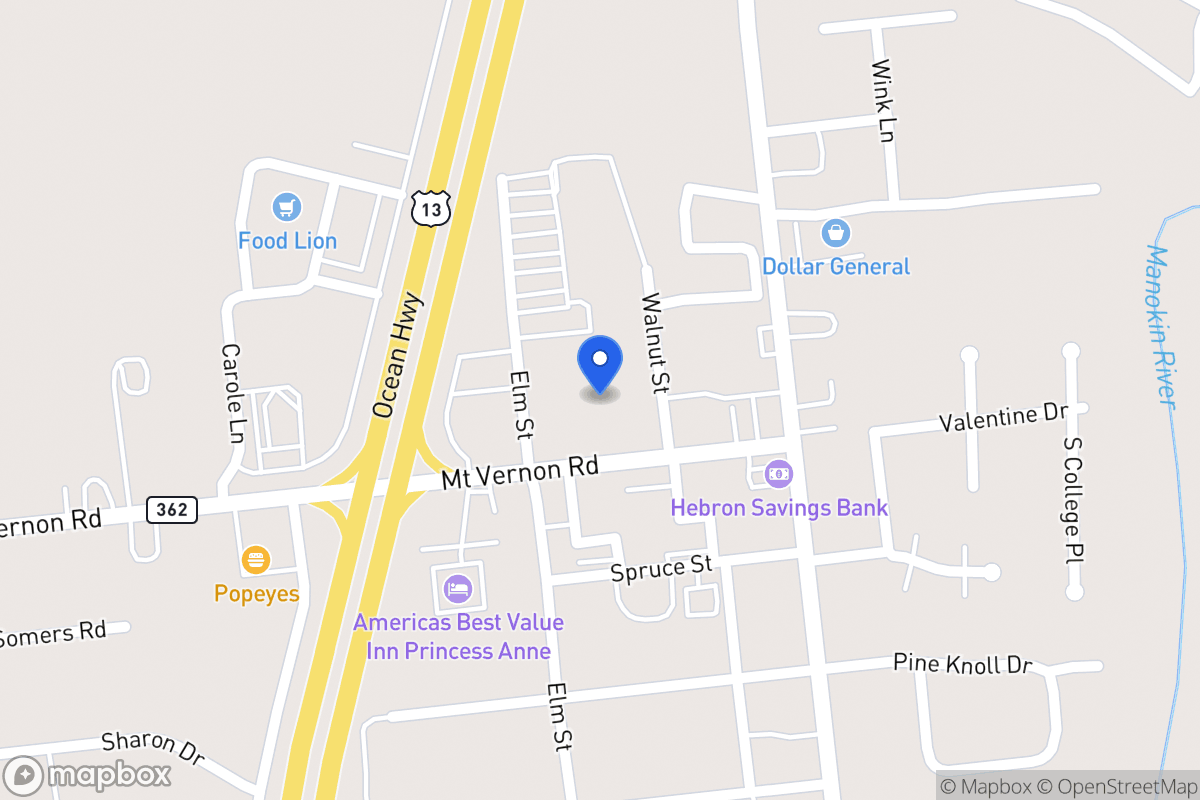 Map of 30400 Mount Vernon Rd, Princess Anne
