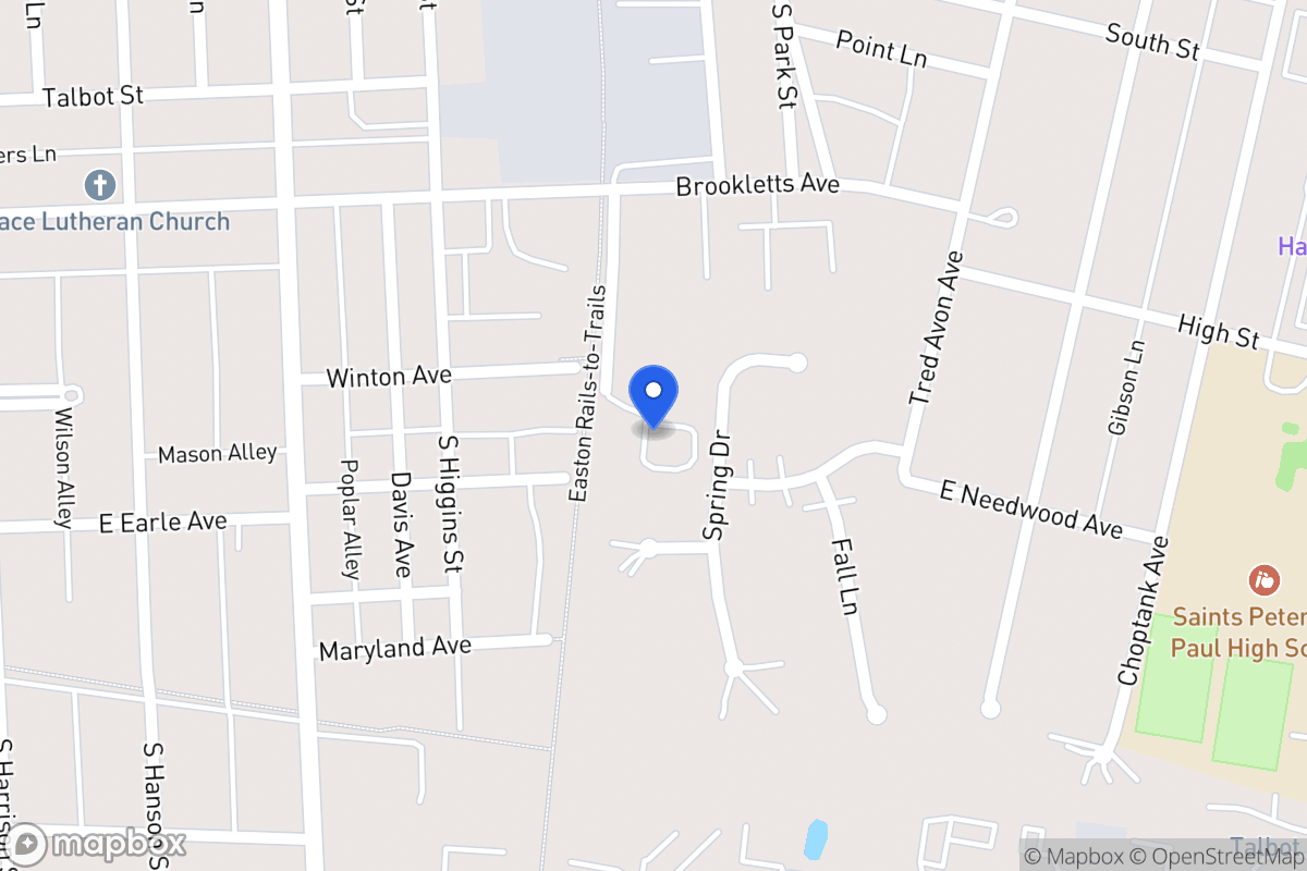 Map of 326 East Ave, Easton