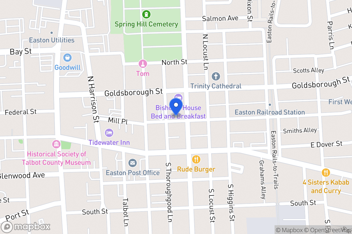 Map of 13 N Aurora St, Easton