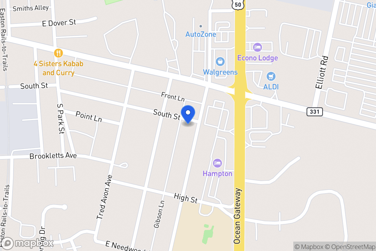 Map of 103 Choptank Ave, Easton