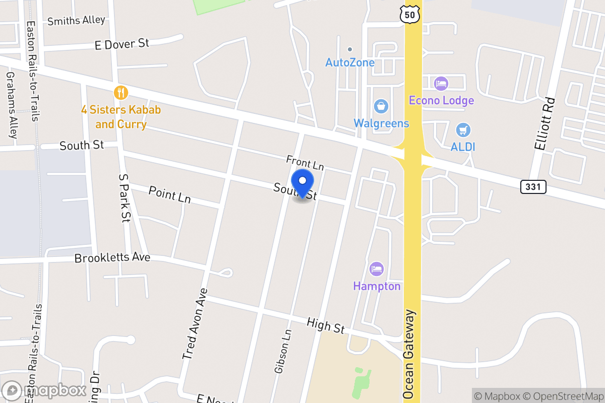 Map of 100 Prospect Ave, Easton