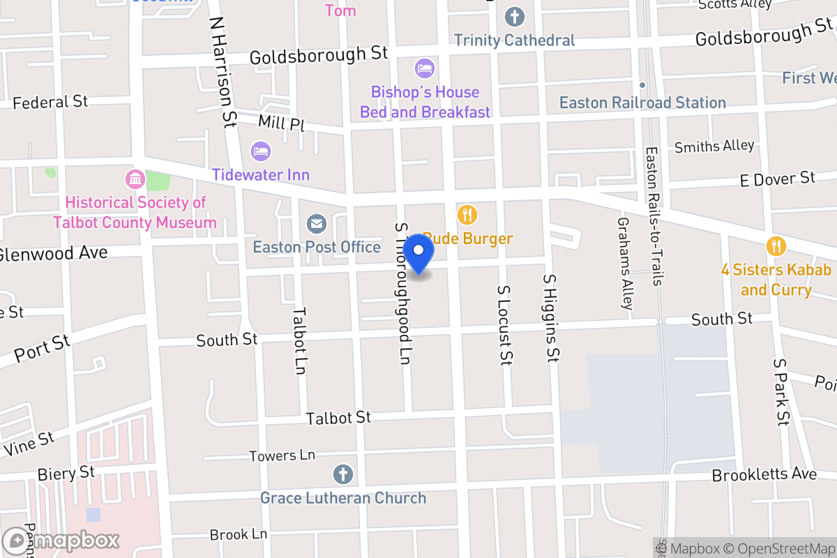Map of 10 Thoroughgood Ln, Easton