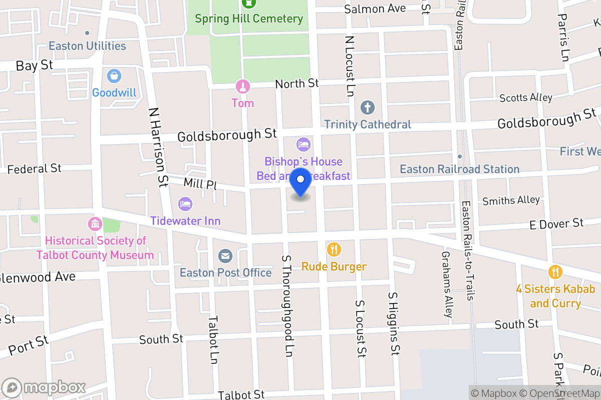 Map of 9 N Aurora St, Easton
