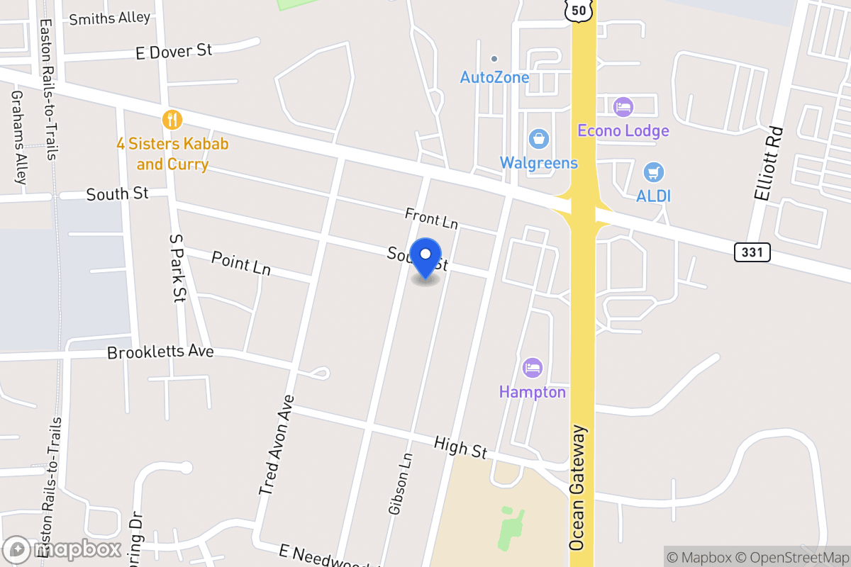 Map of 102 Prospect Ave, Easton