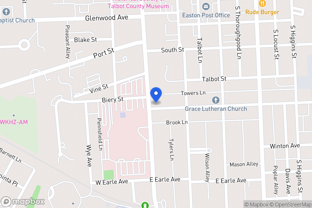 Map of 146 S Washington St, Easton