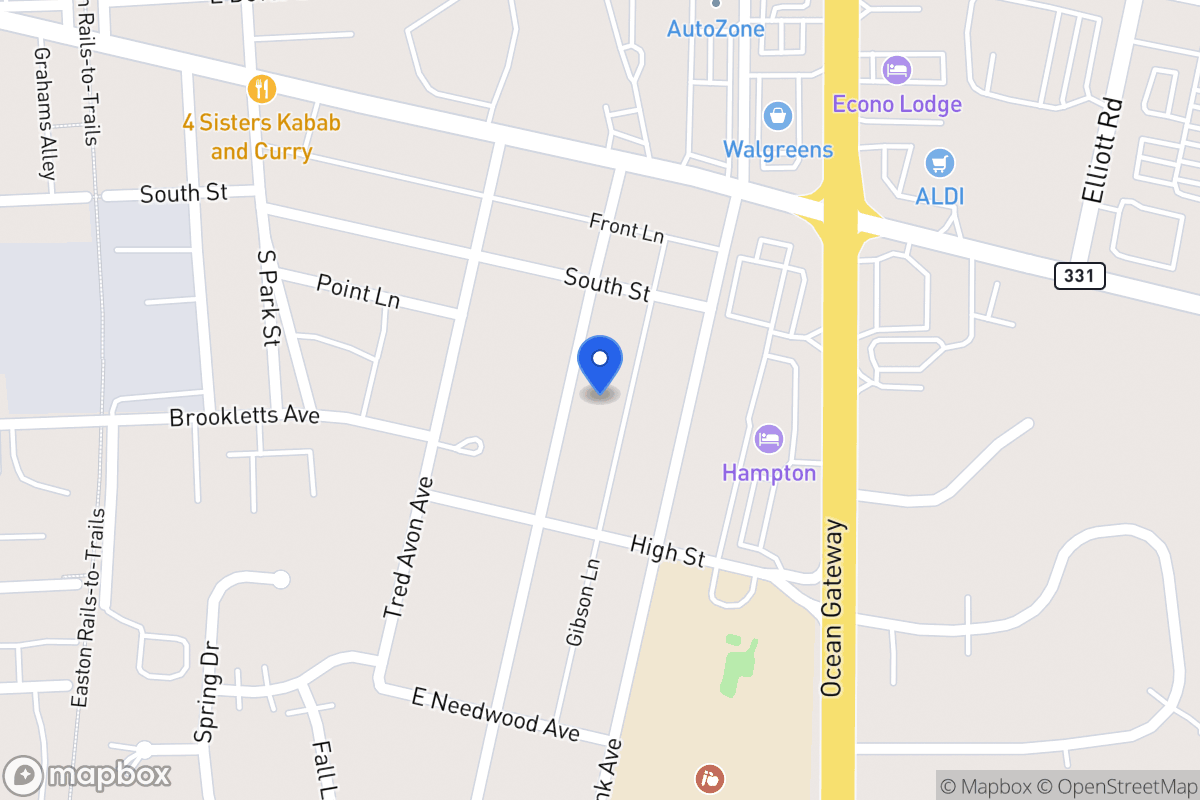 Map of 112 Prospect Ave, Easton